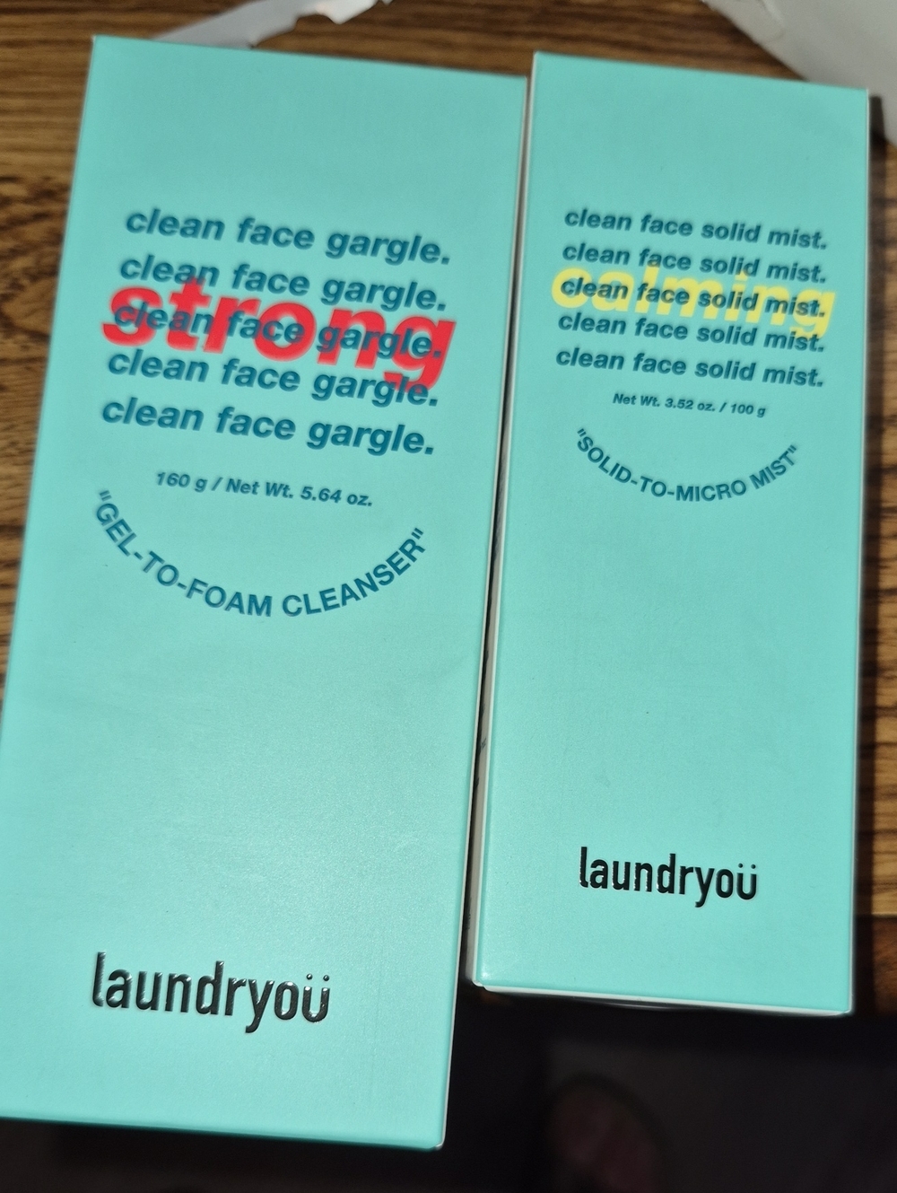 LaundrYou Clean Face Gel-To-Foam Cleanser - Aqua Blue Nwt